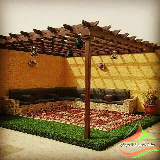 مظلات خشبية للحدائق